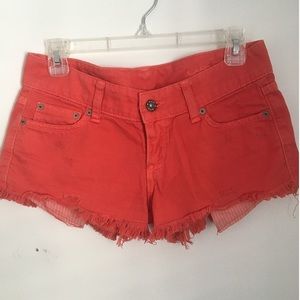 Red shorts